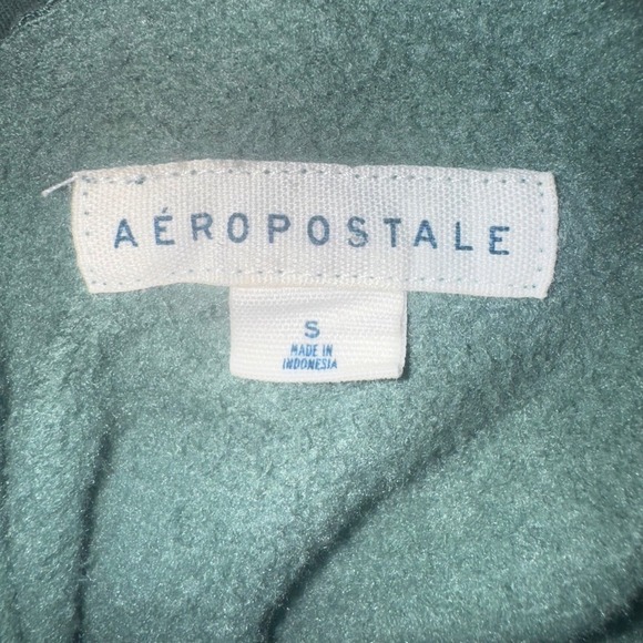 Aeropostale Women's Green Hoodie with Logo - Picture 4 of 4